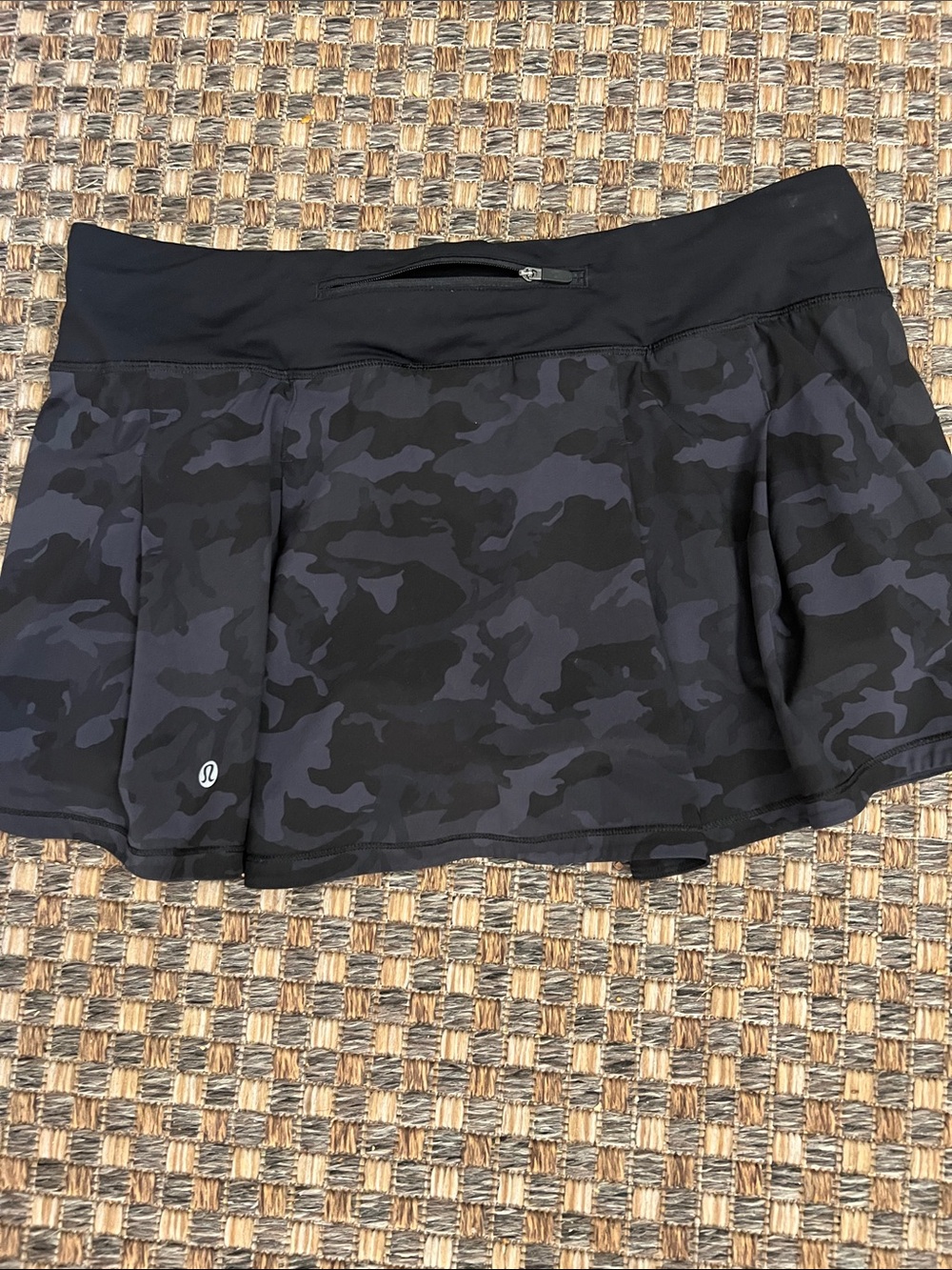 Lululemon Black Camo Athletic Skirt 10